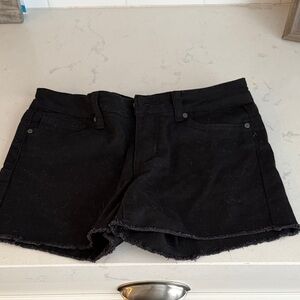 Joe's Jeans Black Denim Shorts girls size 14